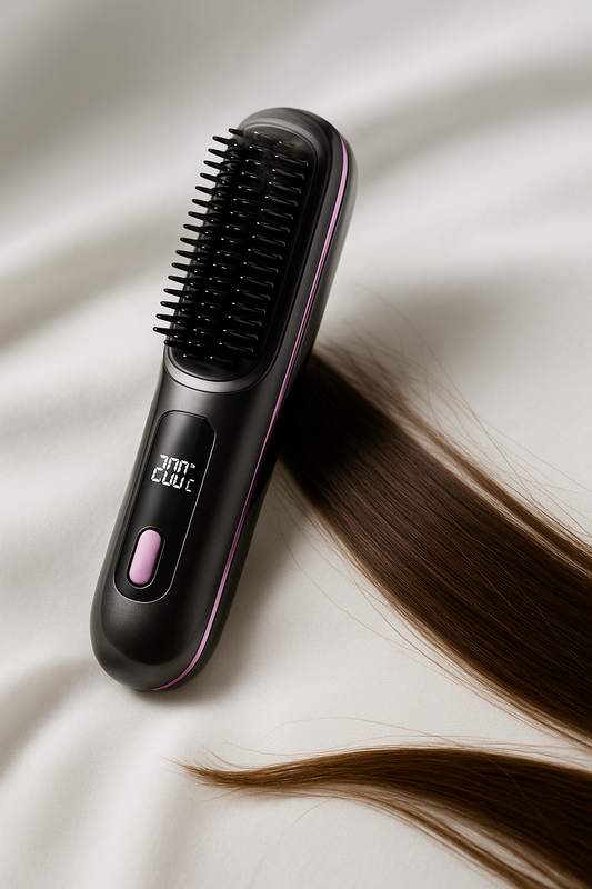 Brosse lisseur rechargeable