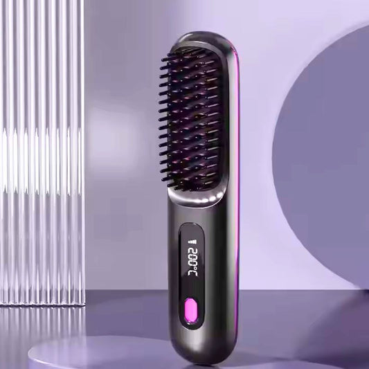 Brosse lissante rechargeable